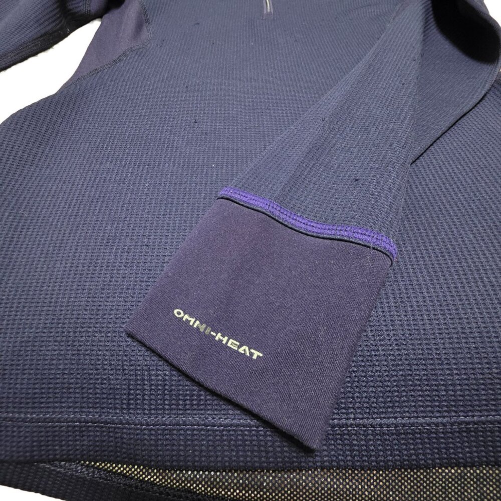 Columbia Long Sleeve Half Zip Omni-Heat Ribbed Purple Top Women's Size XS - Picture 6 of 9